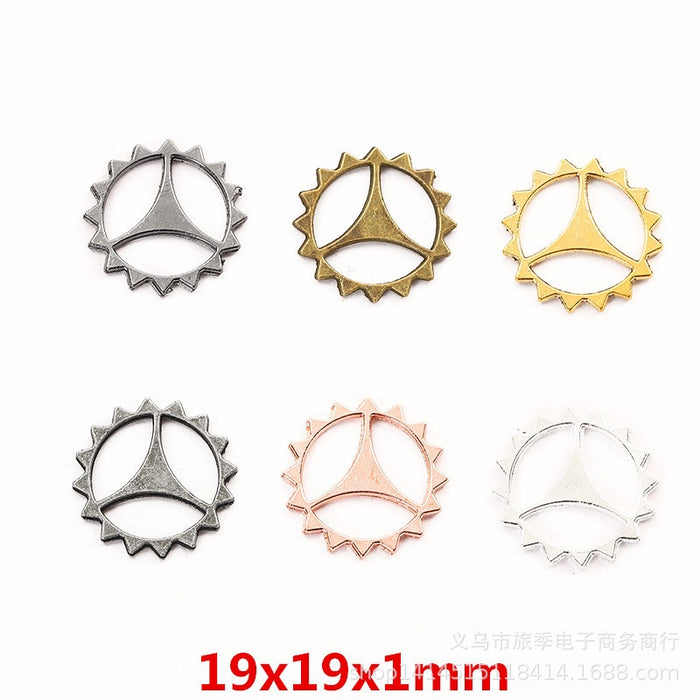 Zinc Alloy Gear Charm Pendant No.273688 for DIY Necklace Bracelet Jewelry Making