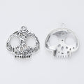 Zinc Alloy Skull Charm Pendant No.853774 for DIY Necklace Bracelet Jewelry Making view 3