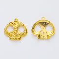 Zinc Alloy Skull Charm Pendant No.853774 for DIY Necklace Bracelet Jewelry Making view 4
