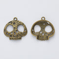 Zinc Alloy Skull Charm Pendant No.853774 for DIY Necklace Bracelet Jewelry Making view 2