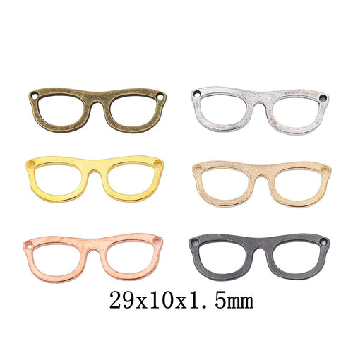 Zinc Alloy Eyeglasses Charm Pendant for DIY Necklace Bracelet Jewelry Making