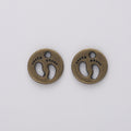 Zinc Alloy Paw Print Charm Pendant for DIY Necklace Bracelet Jewelry Making view 2