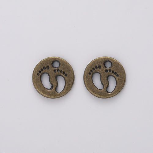 Zinc Alloy Paw Print Charm Pendant for DIY Necklace Bracelet Jewelry Making