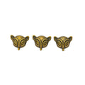 DIY Vintage Alloy Fox Spacer Beads With Holes For Handmade Bracelet Jewelry Accessories view 2