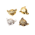 DIY Vintage Alloy Fox Spacer Beads With Holes For Handmade Bracelet Jewelry Accessories view 5