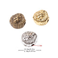 DIY Vintage Alloy Lion Small Hole Beads Handmade Spacer Drilled String Jewelry Accessories view 1