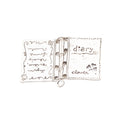 Zinc Alloy Book Charm Pendant for DIY Necklace Bracelet Jewelry Making view 4