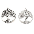 Zinc Alloy Tree Of Life Charm Pendant No.434674 for DIY Necklace Bracelet Jewelry Making view 3