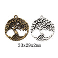 Zinc Alloy Tree Of Life Charm Pendant No.434674 for DIY Necklace Bracelet Jewelry Making view 1