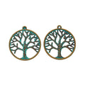Zinc Alloy Tree Of Life Charm Pendant No.938569 for DIY Necklace Bracelet Jewelry Making view 3