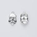 Zinc Alloy Skull Charm Pendant No.194657 for DIY Necklace Bracelet Jewelry Making view 3