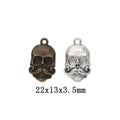 Zinc Alloy Skull Charm Pendant No.194657 for DIY Necklace Bracelet Jewelry Making view 1