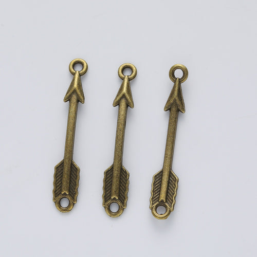 Zinc Alloy Bow And Arrow Charm Pendant No.778243 for DIY Necklace Bracelet Jewelry Making