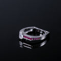 European Fashion Zircon Inlaid Band Ring, New Cross Border Hot Selling Jewelry Accessory view 4