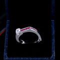 European Fashion Zircon Inlaid Band Ring, New Cross Border Hot Selling Jewelry Accessory view 3