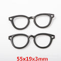 Gold Zinc Alloy Glasses Charm Pendant for DIY Necklace Bracelet Jewelry Making view 2