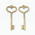 Zinc Alloy Key Charm Pendant No.380480 for DIY Necklace Bracelet Jewelry Making view 2