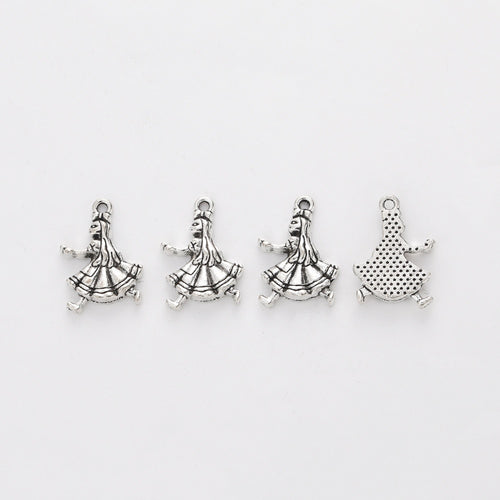 DIY Vintage Zinc Alloy Girl Charm Pendant For Bracelet Necklace Jewelry Accessories