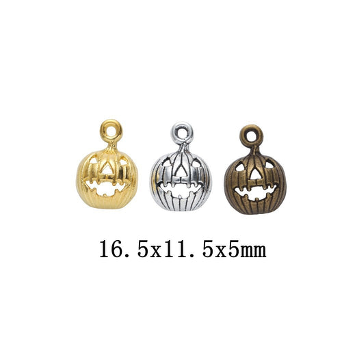 Zinc Alloy Jack O Lantern Charm Pendant for DIY Necklace Bracelet Jewelry Making