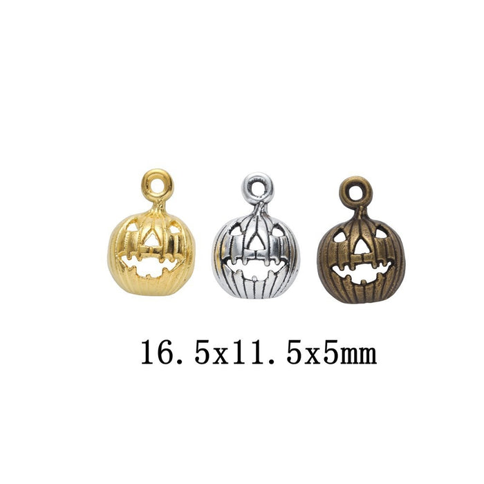 Zinc Alloy Jack O Lantern Charm Pendant for DIY Necklace Bracelet Jewelry Making