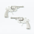 Antique Silver Zinc Alloy Pistol Charm Pendant No.640468 for DIY Necklace Bracelet Jewelry Making view 2