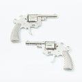 Antique Silver Zinc Alloy Pistol Charm Pendant No.640468 for DIY Necklace Bracelet Jewelry Making view 1