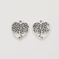 Zinc Alloy Heart Tree Charm Pendant for DIY Necklace Bracelet Jewelry Making view 2