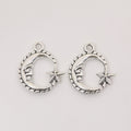 Zinc Alloy Moon Star Charm Pendant No.511003 for DIY Necklace Bracelet Jewelry Making view 2