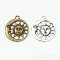 Zinc Alloy Sun Charm Pendant No.236009 for DIY Necklace Bracelet Jewelry Making view 2