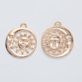 Zinc Alloy Sun Charm Pendant No.236009 for DIY Necklace Bracelet Jewelry Making view 4