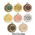 Zinc Alloy Sun Charm Pendant No.236009 for DIY Necklace Bracelet Jewelry Making view 1