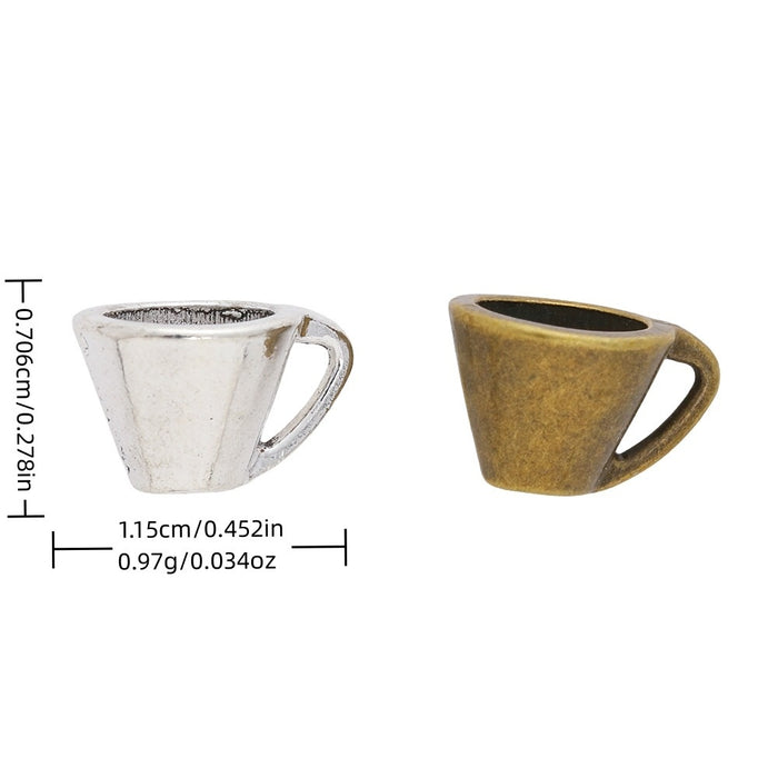 Zinc Alloy Cup Charm Pendant No.691683 for DIY Necklace Bracelet Jewelry Making