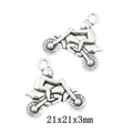 Antique Silver Zinc Alloy Motorcycle Charm Pendant for DIY Necklace Bracelet Jewelry Making view 1