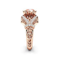 European American Fashion 14K Rose Gold Plated Micro Pave Full CZ Women Ring Accessory view 3