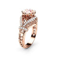 European American Fashion 14K Rose Gold Plated Micro Pave Full CZ Women Ring Accessory view 1