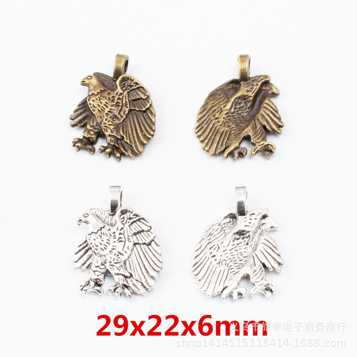 Zinc Alloy Eagle Charm Pendant No.460935 for DIY Necklace Bracelet Jewelry Making