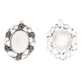 18x25mm Zinc Alloy Oval Setting Charm Pendant for DIY Necklace Bracelet Jewelry Making view 2