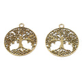 Zinc Alloy Tree Of Life Charm Pendant No.960090 for DIY Necklace Bracelet Jewelry Making view 3