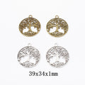 Zinc Alloy Tree Of Life Charm Pendant No.960090 for DIY Necklace Bracelet Jewelry Making view 1