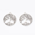 Zinc Alloy Tree Of Life Charm Pendant No.960090 for DIY Necklace Bracelet Jewelry Making view 2