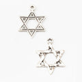 Zinc Alloy Hexagram Star Charm Pendant for DIY Necklace Bracelet Jewelry Making view 3
