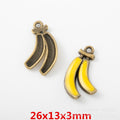 Gold Zinc Alloy Banana Charm Pendant for DIY Necklace Bracelet Jewelry Making view 5
