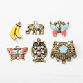 Gold Zinc Alloy Banana Charm Pendant for DIY Necklace Bracelet Jewelry Making view 1