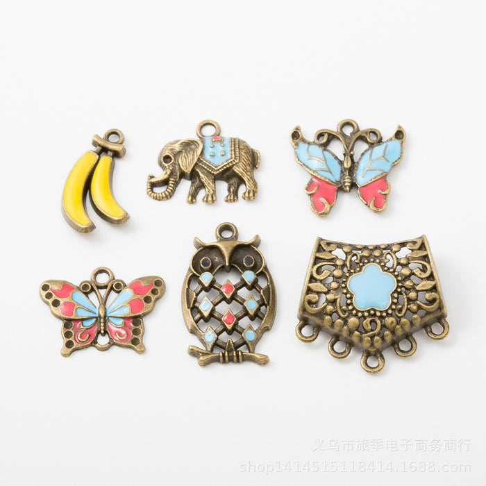 Gold Zinc Alloy Banana Charm Pendant for DIY Necklace Bracelet Jewelry Making