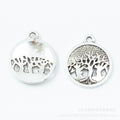 Zinc Alloy Tree Of Life Charm Pendant No.876540 for DIY Necklace Bracelet Jewelry Making view 3