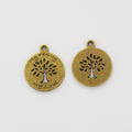 Zinc Alloy Tree Of Life Charm Pendant No.580061 for DIY Necklace Bracelet Jewelry Making view 2