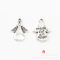 Antique Silver Zinc Alloy Angel Charm Pendant No.976801 for DIY Necklace Bracelet Jewelry Making view 1