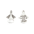 Antique Silver Zinc Alloy Angel Charm Pendant No.976801 for DIY Necklace Bracelet Jewelry Making view 2