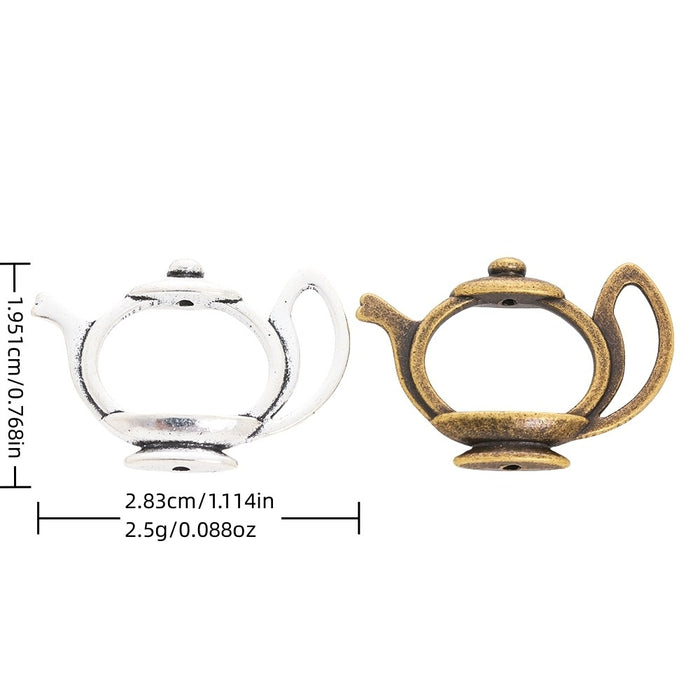 Zinc Alloy Kettle Charm Pendant for DIY Necklace Bracelet Jewelry Making
