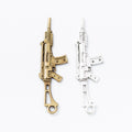 Zinc Alloy Submachine Gun Charm Pendant for DIY Necklace Bracelet Jewelry Making view 4